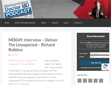 Tablet Screenshot of measurementdoctor.com